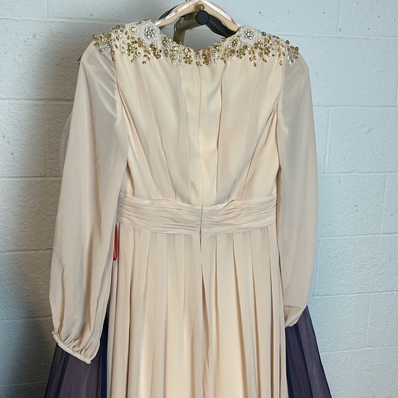 Mac Duggal 55694 Chiffon Embellished Shoulder Dress - Picture 6 of 8